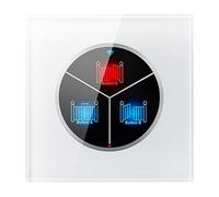 Hlennotor Interrupteur Tactile Mural Intelligent Wifi avec Télécommande, Contrôlé Universellement par Smartphone. Interrupteur Sans pour Porte de Garage Automatique et Ouvre-Porte Automatique.