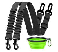 Hlennotor Laisse en Nylon ¨¦Pais pour Chien de Compagnie, Corde ¨¦Lastique R¨¦tractable pour Voiture