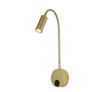 Hlennotor Lampe Murale à Col de Cygne LED 3W Blanc Chaud 3000K AC85-265V avec Spot Pivotant Réglable, Lampe de Chevet à Fixation Murale avec Électrique, Applique Murale pour Lecture.