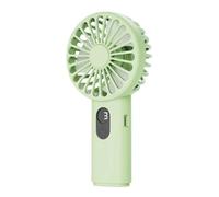 Hlennotor Mini Ventilateur Portable USB Handheld avec des Param¨¨tres ¨¤ 3 Vitesses F¨¦line D'Affichage Num¨¦rique ¨¤ Charge pour le Maquillage Ext¨¦rieur Int¨¦rieur Voyage Green