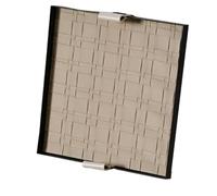 Hlennotor Plateau de Rangement Tissé en Fer pour, Plateau de Rangement de Bureau, Plateau de Rangement pour Clés Cosmétiques, Plateau Décoratif en Métal Carré