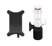 HLERYAN Super Mini filtre éponge unique pour aquarium avec pompe à oxygène, pompe à air 3 en 1 ultra silencieuse, filtre en mousse submersible silencieux pour petits aquariums, 3 à 37 litres