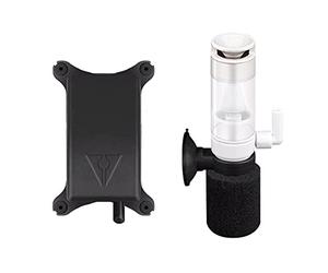 HLERYAN Super Mini filtre éponge unique pour aquarium avec pompe à oxygène, pompe à air 3 en 1 ultra silencieuse, filtre en mousse submersible silencieux pour petits aquariums, 3 à 37 litres