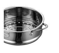 HLES 16 cm épaississement alimentaire support à vapeur en acier inoxydable cuiseur vapeur avec Double oreille pour Pot à soupe Pot à lait outils de cuisine