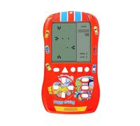 HLF Apparence de Voiture de Sport Bloquer la Console de Jeu 23 Jeux de Briques 824 Modes Vitesse/Difficulté Réglable Jeu Portable Rétro des Années 70/80/90 Cadeaux de Vacances pour Enfants (Rouge)