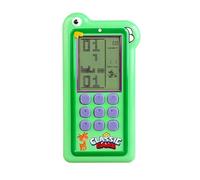 HLF Bloquer la Console de Jeu Mode de Jeu Double 23/26 Jeu de Briques Boutons en Silicone Alimenté par Une Batterie au Lithium Rechargeable/AA Jouet Portatif Rétro Cadeaux Enfants/Adolescents (Green)