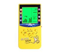 HLF Nouveau Grand écran Brick Game Rétroéclairage Vert 23 Jeux multimodes intégrés La Vitesse et la difficulté Peuvent être ajustées Convient comme Cadeau pour Enfants (Yellow)
