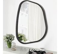 HLFMVWE Miroir asymétrique irrégulier, montage mural, miroir cosmétique unique, miroir de dressing moulé, décoratif pour salon, salle de bain, chambre à coucher, entrée,