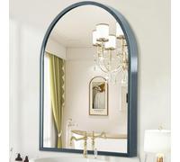 HLFMVWE Miroir Mural arqué 40 x 30 cm, en Alliage d'aluminium, Miroir de Salle de Bain pour Mur, pour Chambre à Coucher, entrée, Salon