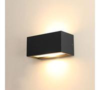 HLFVLITE Lampe à paroi extérieure, Max 40W E27 aluminium lampe à paroi extérieure, ip44 étanche à l 'eau, cendre anthracite