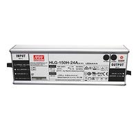 HLG-150H-24A : MEAN WELL Bloc d'alimentation LED 150 W, 24 V, IP65, tension et courant réglables (24 V 150 W)