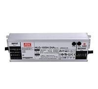 HLG-185H-24A : MEAN WELL Bloc d'alimentation LED 185 W, 24 V, IP65, tension et courant réglables (24 V 185 W)