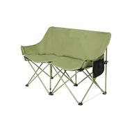 HLGDSWO Double Chaise Pliante Portable, siège de Dossier de pêche en Plein air for pelouse, Plage, Utilisation Touristique et de Loisirs(C-lock-180-black)