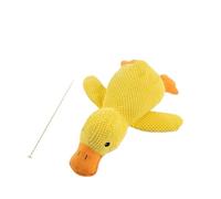 HLGDSWO Jouet en Peluche Canard Jaune for Chien avec couineur, Jouet à mâcher interactif avec Son de couac for Chiens et Chats(1Pcs-Yellow)