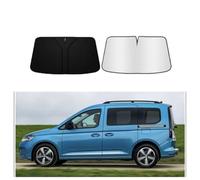 HLGFS Auto Pare Soleil pour Volkswagen Caddy,Pliable Réfléchissant Visière Protection Solaire Parapluie Pare Brise Avant Voiture Isolation Thermique Couverture Auto Accessoires