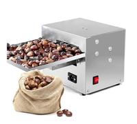 HLGKBY Ouvre-châtaigne Automatique, 15-25 kg/hMachine à craqueler Les châtaignes électrique Commerciale, 60 WCoupeur Commercial en Acier Inoxydable, Machine à décortiquer Les châtaignes