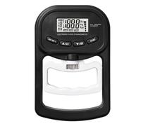 HLGKBY Testeur de Force de préhension, dynamomètre de poignée, 396Lbs/180Kg, écran LCD, Stockage de données, poignée réglable, Peut mémoriser 19 données utilisateur, utilisé pour l'observation Black