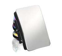 HLHLH Boucle de ceinture for hommes, en alliage d'affaires, automatique, Unique, boucles à cliquet(White)