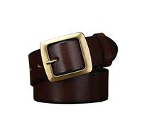 HLHLH Ceinture 3,8 Cm Vintage Plus Large Et Épaisse, for Hommes En Laiton Massif, Boucle Épine, Jean for(B,110)