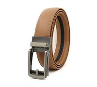 HLHLH Ceinture Fausse Aiguille Boucle Automatique En Cuir À Deux Couches, De Robe Décontractée Réglable for Hommes for Jeans Costumes Cadeau Travail(G,120)
