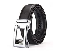 HLHLH Ceinture Sangle De En Cuir for Hommes, for Ceintures À Boucle Automatique Cliquet for, Idéale for Les Jeans, Vêtements Décontractés, Cowboys Et Travail(D,115cm)
