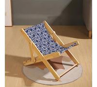 HLHLH Lit Hamac for Chat, Surélevé for avec Grattoir en Sisal Durable, Et sans Perte, Chaise Bois for, Meubles for De Mini Plage for Compagnie(Canvas)