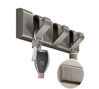 HLHLH Patère pliante, 3 à 8 crochets invisibles, support mural rétractable, gain de place, muraux pliables modernes for salle bain, cuisine, chambre coucher(3hooks)