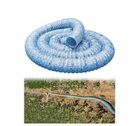 HLHLH Tuyau De Drainage Perforé Drain Français, D'infiltration Souple Extérieur 2 Pouces, Tuyaux Paysage Ondulé en Tissu Non Tissé(14 Meters)