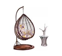 HLHLOP777 Chaise en rotin Chaise De Balcon Balançoire Panier De Ménage Chaise en Rotin Balançoire Intérieure Hamac Extérieur Chaise De Berceau for Une Personne Chaise d'appoint Moderne pour Le Salon