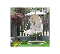 HLHLOP777 Chaise en rotin Panier Suspendu en Rotin, Chaise À Bascule, Balcon, Balançoire Intérieure, Hamac, Nid D'oiseau, Panier Bleu Suspendu Chaise d'appoint Moderne pour Le Salon