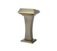 HLHLOP777 Pupitre d’Enseignant Podium Robuste en Acier Inoxydable for Salle de conférence et or écoles auditeurs Chaire portative(Bronze)