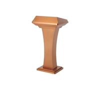 HLHLOP777 Pupitre d’Enseignant Podium Robuste en Acier Inoxydable for Salle de conférence et or écoles auditeurs Chaire portative(Gold)