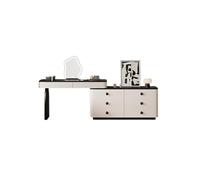 HLHLOP777 Tabouret de Coiffeuse Coiffeuse Vintage Commode à Tiroirs : Bureau de Maquillage d'angle Extensible Armoire Rangement en Bois Massif Chambre à Coucher Meubles