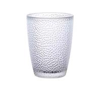 HLHLOP777 Tasses en verre Acrylic Raindrop Textured Drinking Cup, Stackable Heat-resistant Water for Juice Beverages Beer Verres à cocktails(Transparent,Grand)