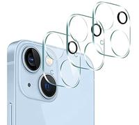 Hlija 3PCS Arrière Arrière Caméra Lentille Protecteur Verre Trempé pour iPhone 15/15 Plus - HD Clear Full Cover Guard