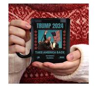 Hliloy Odyssey Trump Assassination attempt 2024 Essential Trump Shot Tasse en céramique surélevée avec inscription « Take America Back »