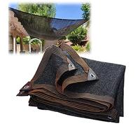 HLILY Voile d'ombrage Pare-Soleil pour Jardin, Résistant et Respirant 2x3.0m 10x2m 3x4.0m 4x5m pour Patio Auvent de Terrasse Bache pour Pergola, 95% Une Protection des Rayons UV, Noir(Taille:2X6M)