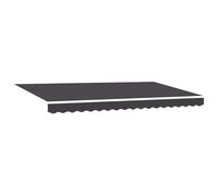 hliofuir Auvent rétractable - Anthracite - 350 x 200 cm - Électrique - Avec télécommande - Bras articulés - En polyester et aluminium - Pour terrasse, jardin et balcon - Protection solaire moderne