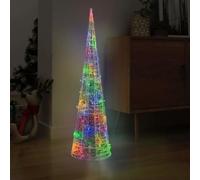 HLIQZFIIA Tools,Acrylique Décoratif Pyramide LED Cône Lumineux Coloré 120cm