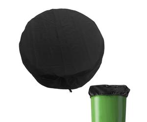 HLIWS 1 Couvercle de Tambour,diamètre 65 cm avec Cordon de Serrage réglable,Couvercle Housse de Protection,Noir, étanche à la poussière et à l'eau,Housse de Protection, Offre Une Protection complète