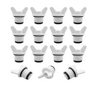 HLIWS 15 Pcs Mâle Filetage extérieur Pipe Hex Bouchon,pour Les tuyaux d'eau | PPR, blanc, 1/2 pouce, bonne étanchéité, résistant, convient pour obturer les sorties lors des travaux d'entretien