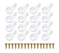 HLIWS 80 Pcs clip verre,Clips de Retenue,pince avec or Vis,Clips de Accessoires transparent,pour 4mm épaisseur Cadre Meubles en Verre Clip