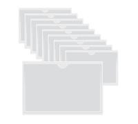 HLIWS Autocollantes en Plastique transparent-10 Pièces Pochettes de Carte Auto-Adhésives,avec Ouverture sur Le Dessus,pour protéger Vos Cartes(Taille intérieure:9 * 14cm)