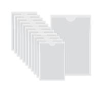 HLIWS Autocollantes en plastique transparent-12 Pièces Pochettes de Carte Auto-Adhésives,avec ouverture sur le dessus,pour protéger vos cartes(Taille intérieure:7 * 11cm)