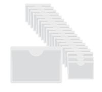 HLIWS Autocollantes en plastique transparent-20 Pièces Pochettes de Carte Auto-Adhésives,avec ouverture sur le dessus,pour protéger vos cartes(Taille intérieure:4 * 6cm)