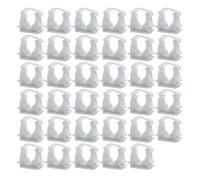 HLIWS Clips sans chevilles,Lot De 35 Diamètre intérieur 20mm,colliers de serrage en plastique,clips de tube blancs,supports de tuyau,pour Conduite D'eau,Tuyau de Gaz