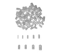 HLIWS Lot de 180 10 Tailles Protections De Filetage De Vis, Transparent Embouts en Caoutchouc, Plastique PVC Couvercle en Caoutchouc Ronds, Protecteurs De Filetage De Vis, pour Tubes Ronds