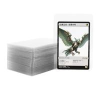 HLIWS Lot de 50 Protection Carte Card Sleeves, Clear Regular Toploader Pochettes, Transparentes Protège Carte, Protèges-Cartes Ajustement Parfait Pour Jeux de Cartes à Collectionner, TCG (124 * 83mm)