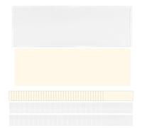 HLIWS Porte-étiquettes Transparents pour Classeur Autocollant,40 Pièces Pochettes Pour Cartes D'index, Durable adhésives Sachet,pour Organiser Et Protéger Les Cartes(avec carte)