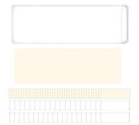 HLIWS Porte-étiquettes Transparents pour Classeur Autocollant,40 Pièces Pochettes Pour Cartes D'index, Durable adhésives Sachet,pour Organiser Et Protéger Les Cartes(avec carte)